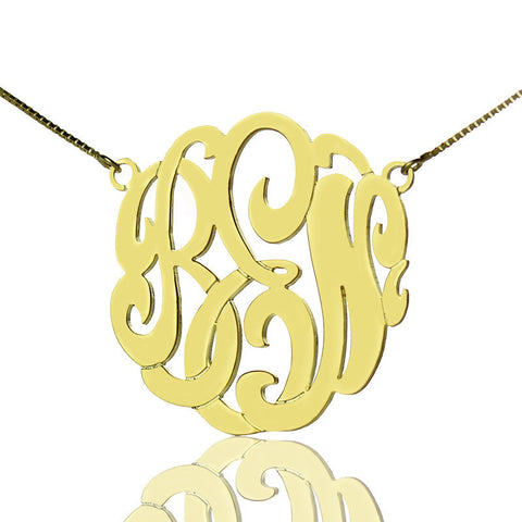 New Femmi C script Monogram Necklace.