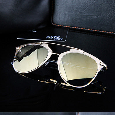 Fan Flare Mirrored Sunglasses -