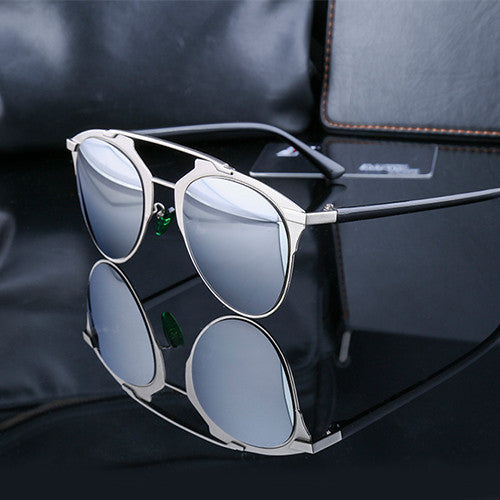 Fan Flare Mirrored Sunglasses -