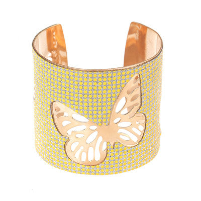 Butterfly Sticker Cuff Bracelet